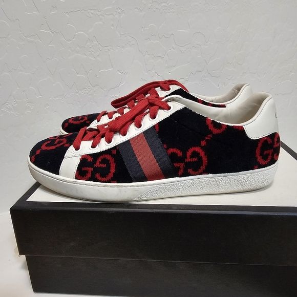 Authentic Gucci Ace Sneakers Shoes - Picture 5 of 10